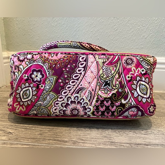 Vera Bradley Bowler Shoulder Bag in Very Berry Paisley - Picture 4 of 6